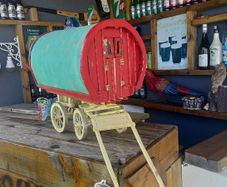 Handmade model gypsy wagons