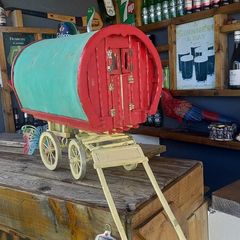 Handmade model gypsy wagons