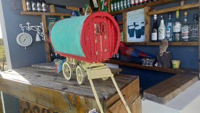 Handmade model gypsy wagons