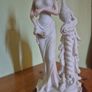 Vintage Lady and A Peacock Sculpture Image 10