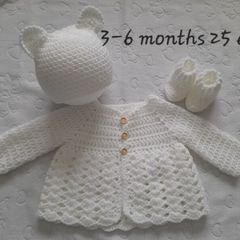 Handmade baby cardigan sets 3-6 months