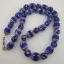 Antique Venetian Style Chevron & Thousand Glass Beads Necklace Image 10
