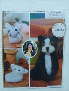 Needle Felting kit "Cats"
