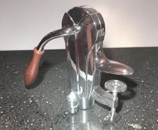 New vintage silver chrome bar top bottle opener