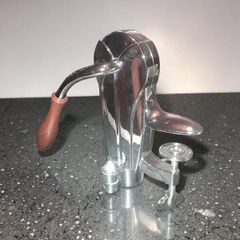 New vintage silver chrome bar top bottle opener