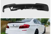 BMW 5 Series F10 Gloss Black Rear Diffuser Twin Exhaust M-Sport ONLY 10-16
