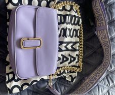 Marc Jacobs The Snapshot Purple with Chain and Shoulder Strap