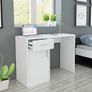 Desk with Drawer and Cabinet White Image 2