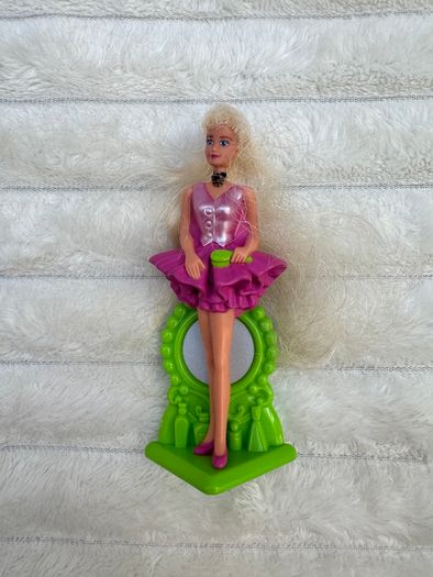 McDonald's Happy Meal Toy Barbie 1995 Pink Dress Used Please see photos