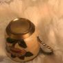 Floral brass tea set for four Image 6