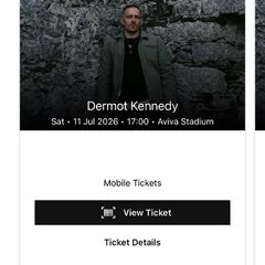 2 X Dermot Kennedy Front Standing Saturday July 11th