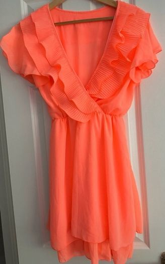 orange sun dress