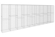 Gabion Wall with Cover Galvanised Steel 600x50x200 cm