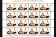2010 Ireland 50th Anniversary of the Irish Wheelchair Association Commemorative Stamps Sheetlet Plate 1B1B1B1B Mint Never Hinged (MNH)