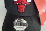 New baseball cap tags attached