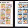 2000 Ireland Olympic Games Sydney 2000 Commemorative Stamps Sheet Fine CDS Used Fine Used with Dublin cancel of 7th July 2000 (First day of issue) on envelope extract. Image 3