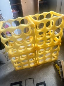 4 Stackable Wine Racks     Holds 36 Bottles Total