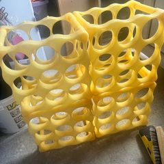 4 Stackable Wine Racks     Holds 36 Bottles Total