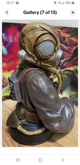 Star Wars Zuckuss Bounty Hunter Bust Gentle Giant Statue