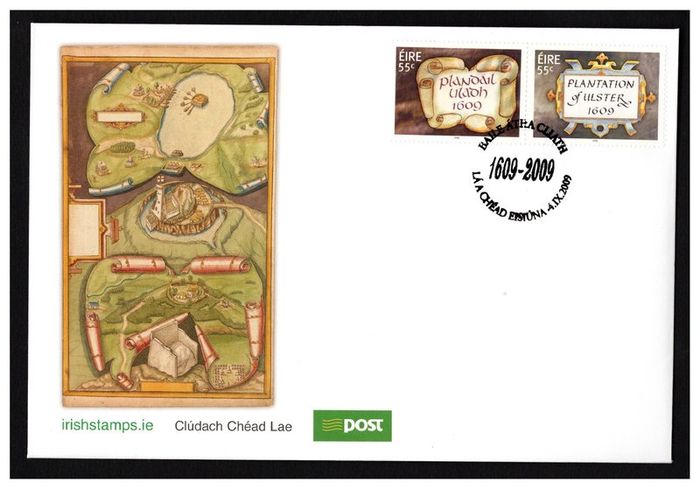 2009 Ireland The 400th Anniversary of the Plantation of Ulster Commemorative Stamp An Post First Day Cover (FDC)