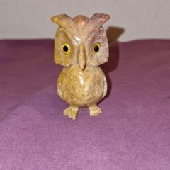 Hand carved Stone Owl figure from Peru