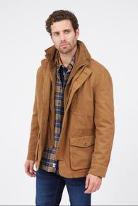MCS Plain Parka with Velvet Collar