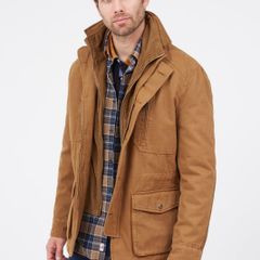 MCS Plain Parka with Velvet Collar