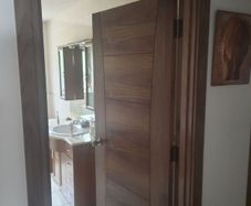 Deanta Walnut Hp18 fire door 80x34