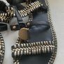 River Island Black & Gold Metallic Woven Gladiator Sandals (UK 5 / EUR 38) Image 3