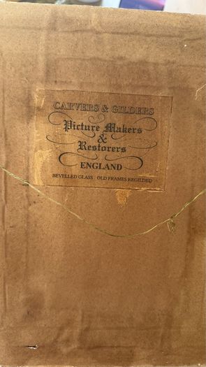 Antique picture in gilt frame
