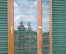 pvc door brown