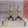 Brass Andirons  KAS324 Image 2