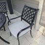 Cast Aluminiun garden table, 5 chairs & parasol Image 5