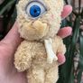 Cyclops Plushie Bear Ugly Doll Eyeball Mischief Stuffed Animal  Keyring Charms Weird Gifts Image 4