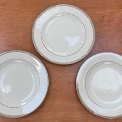Vintage 2004 Royal Doulton Platinum Collection Side Plates x 3