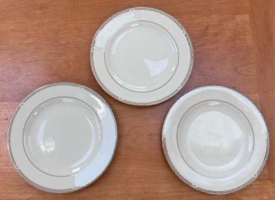 Vintage 2004 Royal Doulton Platinum Collection Side Plates x 3