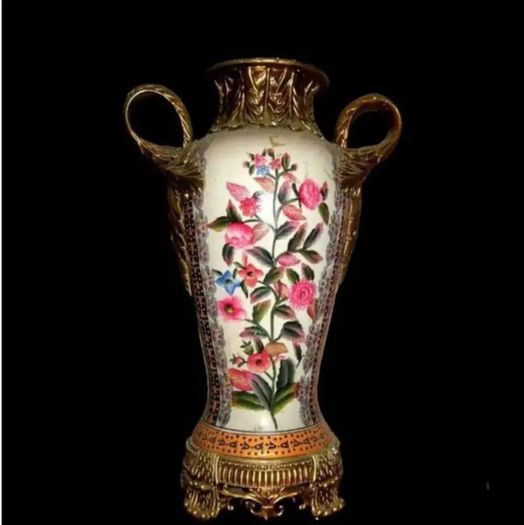 Pair Of Vintage Japanese Decorative 'Floral'Vase's