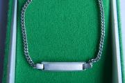 Vintage 925 Sterling Silver Identity Bracelet length 7" - 3,9g