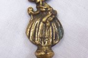 Vintage French Brass Bottle Stopper - Wine Bottle Stopper