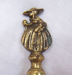 Vintage French Brass Bottle Stopper - Wine Bottle Stopper