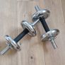 York Fitness 20kg Chrome Adjustable Dumbbell Set (Pair) Image 2