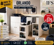 Low Sleeper with Desk & Storage