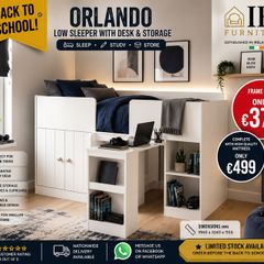 Low Sleeper with Desk & Storage