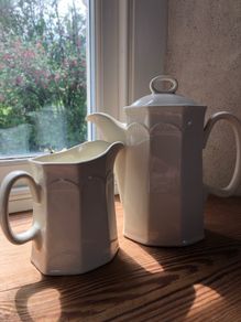 Vintage Ceramic Coffee Pot & Matching Jug