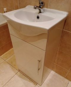 Vanity bathroom sink(white)