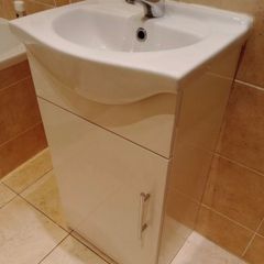 Vanity bathroom sink(white)