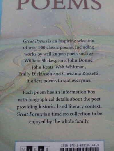 Great Poems Book
