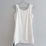 New Dunnes Stores White Longline Vest Top x3 Image 4