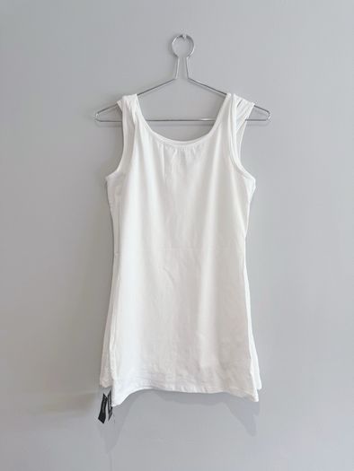 New Dunnes Stores White Longline Vest Top x3