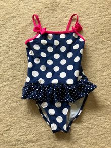 Gorgeous polka dot girls swimsuit
